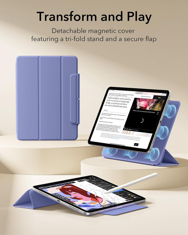 ESR für iPad Air 11 Zoll 2026 Hülle M4/M3/M2, iPad Air 5/4 Hülle (2025/2024/2022/2020) Starke Magnet
