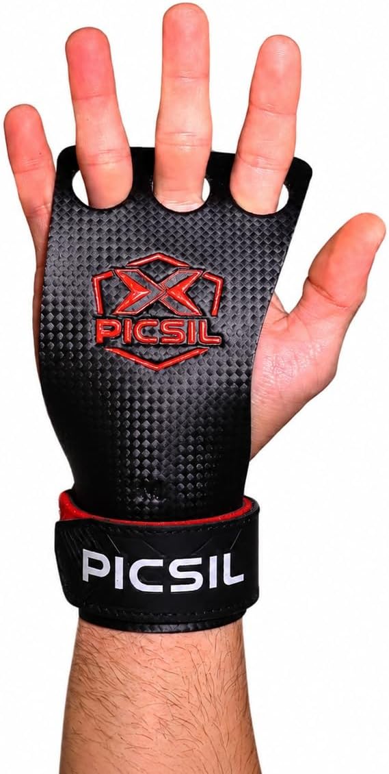 PICSIL RX Hand Grips – Profi‑Griffpolster aus Carbonfaser in Profi‑Qualität, Chalk‑kompatibel & Hand