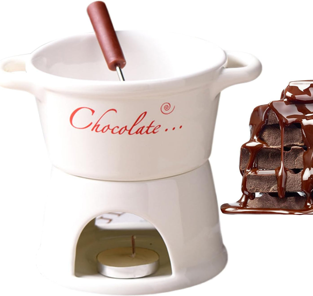 Generisch Schokoladen Fondue Tasse | Keramik Zum Schmelzen,Fondue Tassen Set Für Schmelzende Schokol