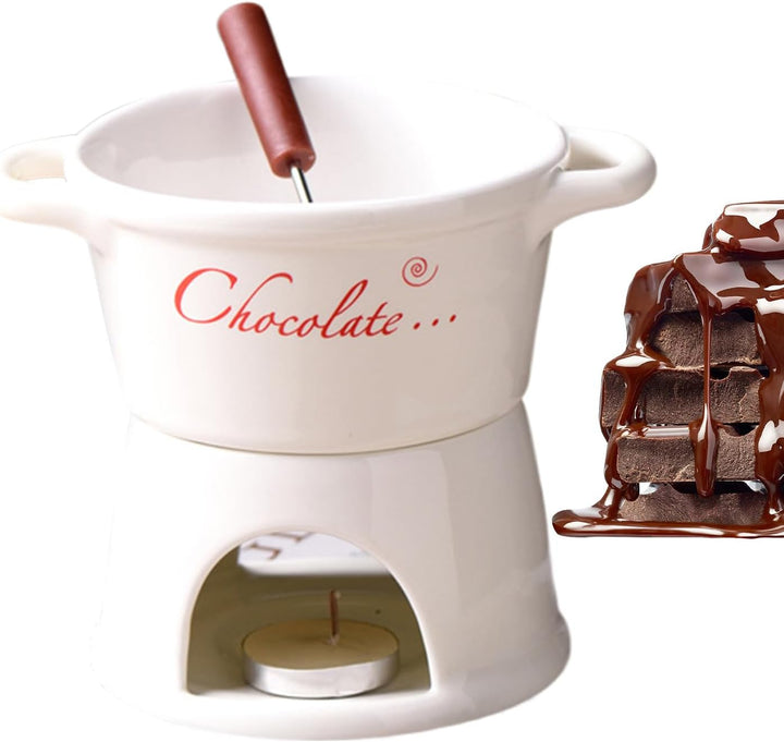 Generisch Schokoladen Fondue Tasse | Keramik Zum Schmelzen,Fondue Tassen Set Für Schmelzende Schokol