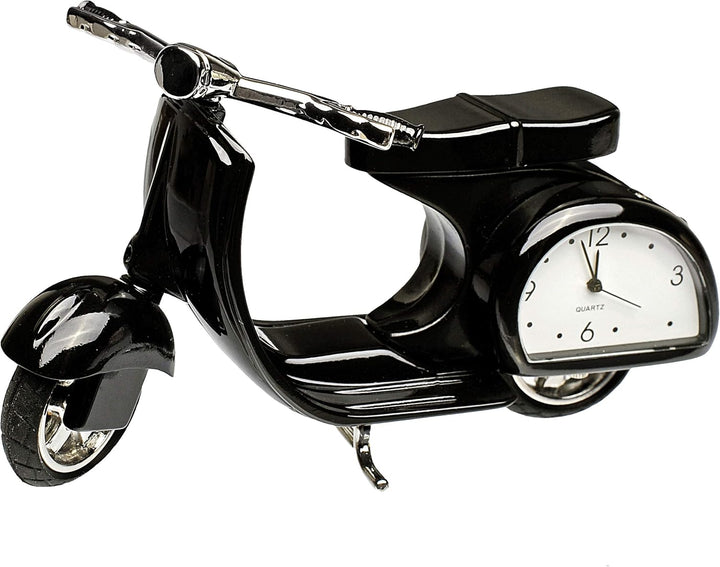 alles-meine.de GmbH kleine - Tischuhr/Miniatur - Uhr - Motorrad - Roller/Motorroller - aus Metall -