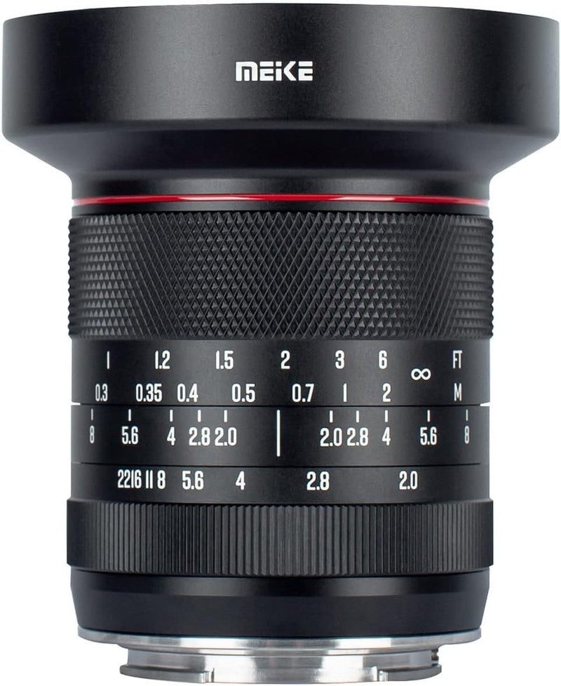 Meike 10 mm F2.0 grosse Blende, Weitwinkelobjektiv, manueller Fokus, APS-C-Objektiv, kompatibel mit