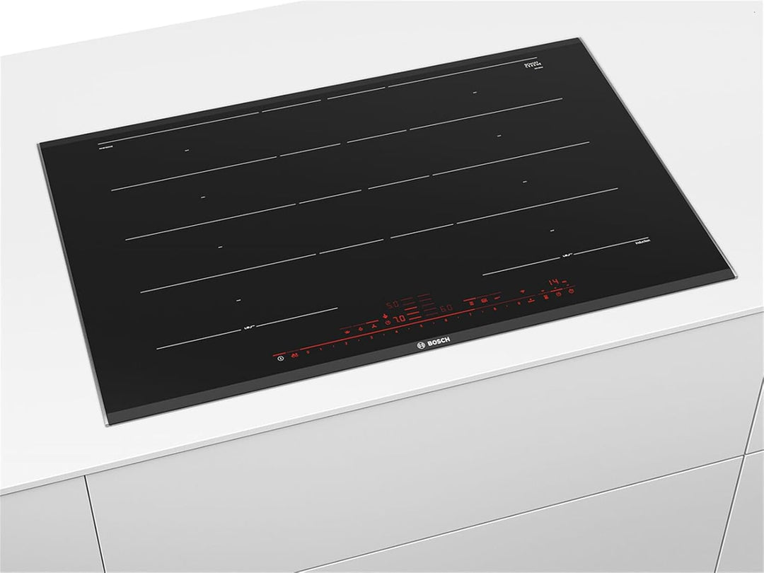 Bosch PXY875DW4E Serie 8 Smartes Induktionskochfeld (autark), 80 cm breit, FlexInduction freie Platz