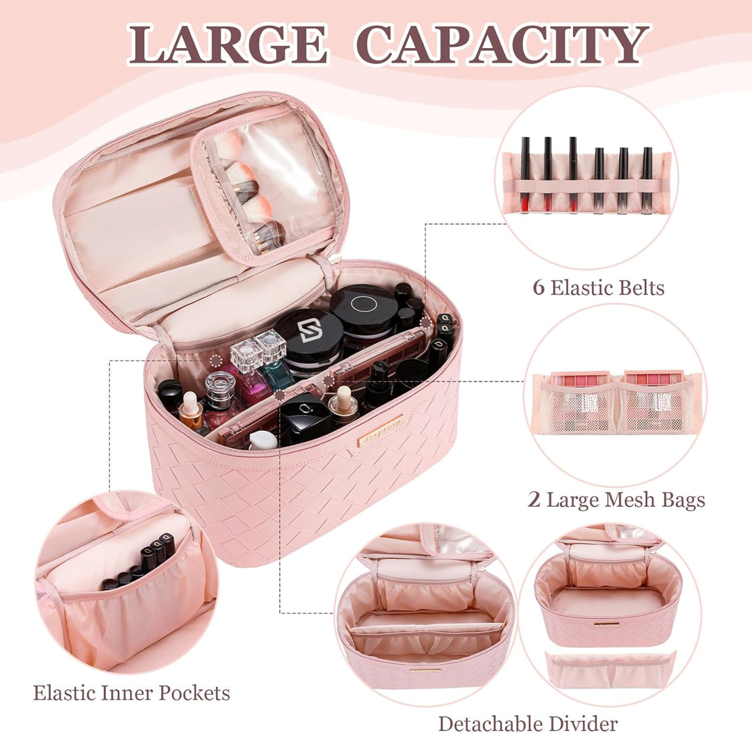 Dajasan Make-up-Tasche, Kosmetiktasche, Reise-Make-up-Tasche, grosse Kapazität, tragbarer Reise-Kult
