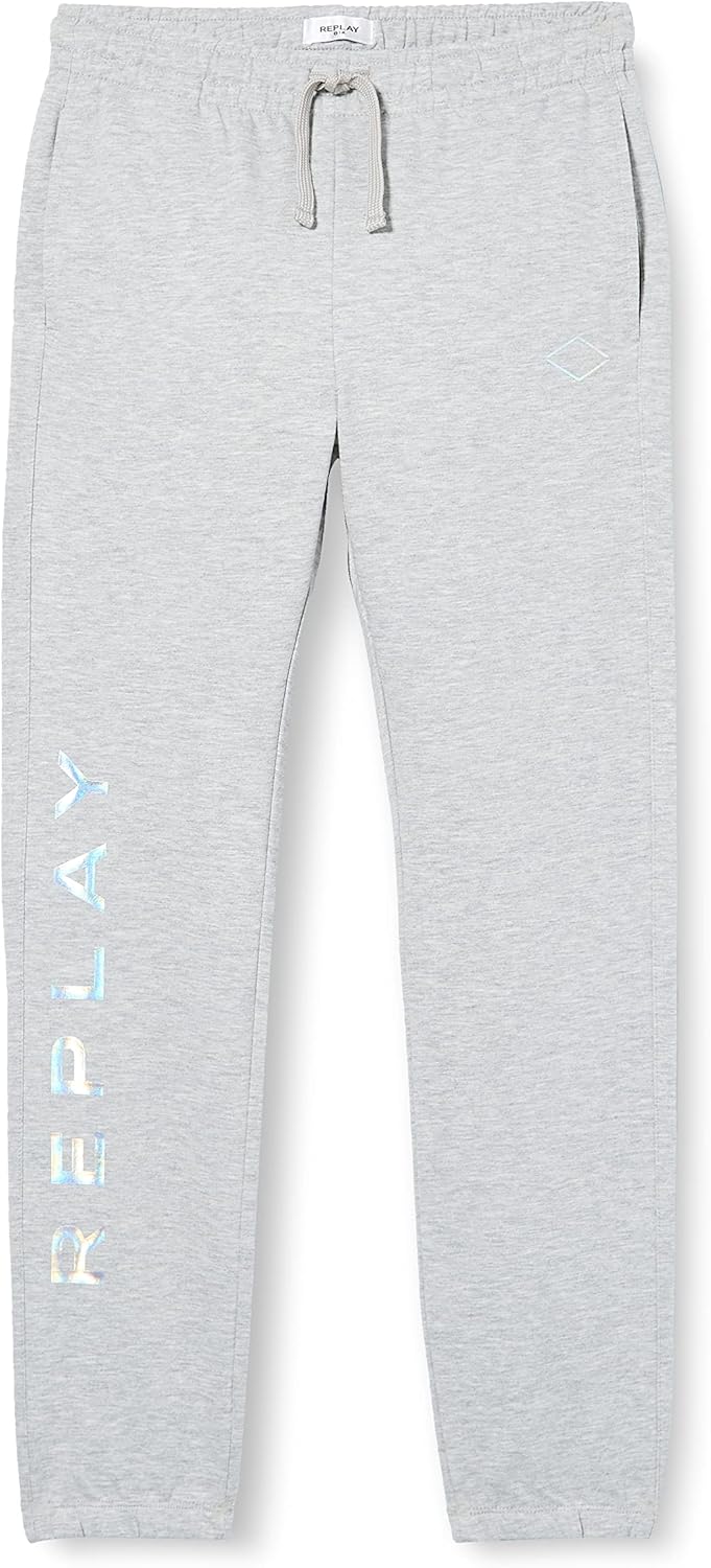 Replay Mädchen Lässige Hose 6 Jahre M04 Grey Melange, 6 Jahre M04 Grey Melange