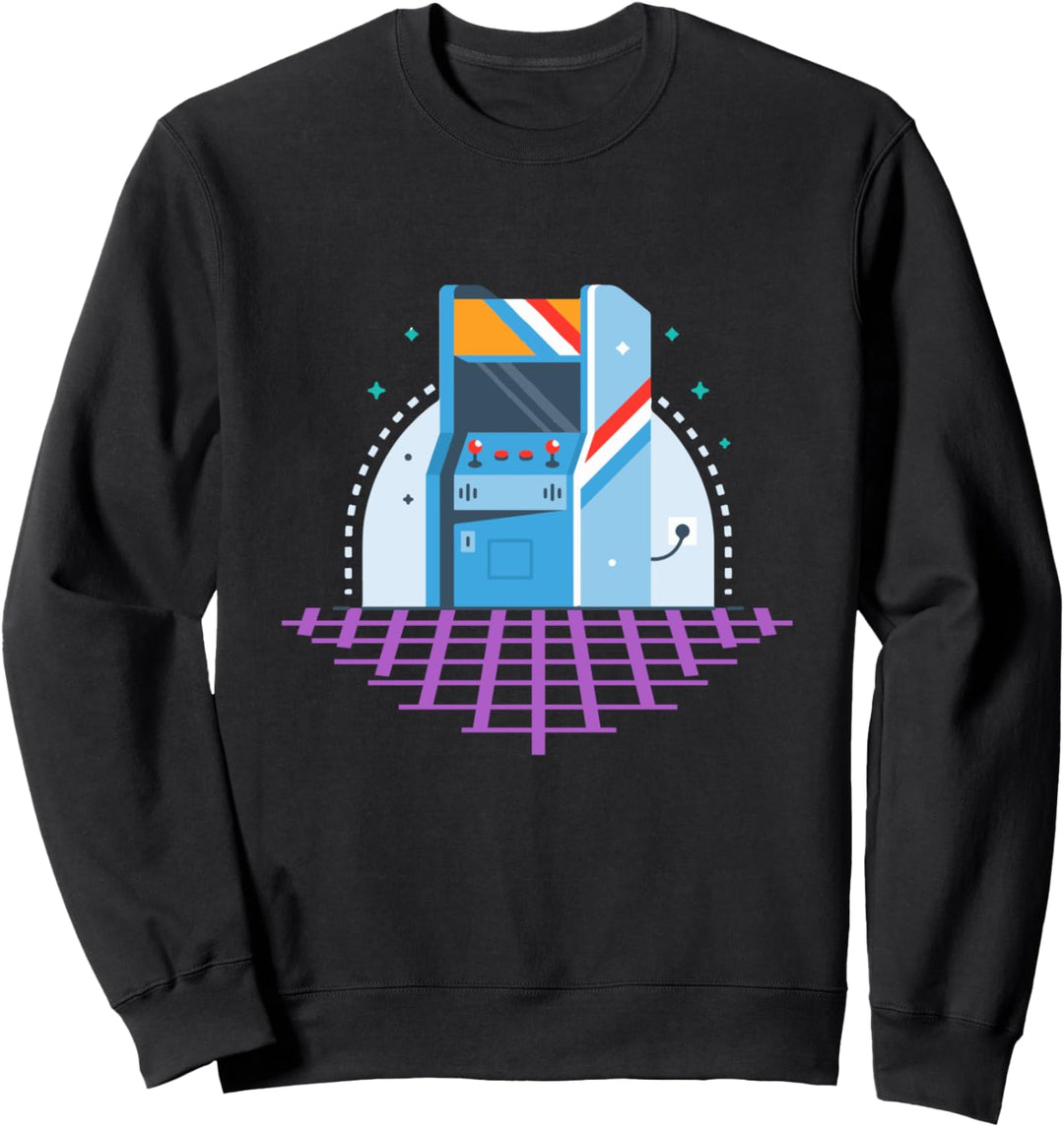Arcade Game Machine Cabinet Retro 80er Jahre Gamer Sweatshirt