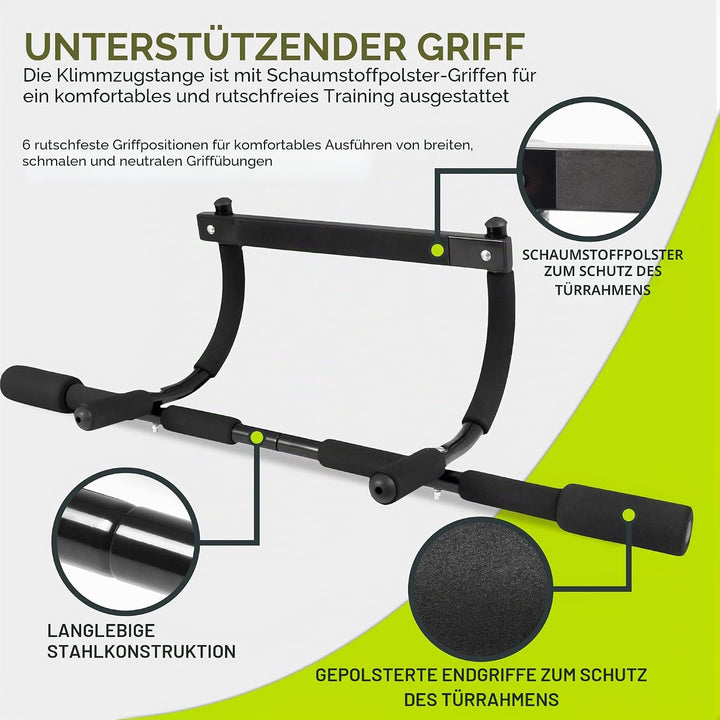 Prosource Unisex Multi-Grip Klimmzugstange, Schwarz, One Size