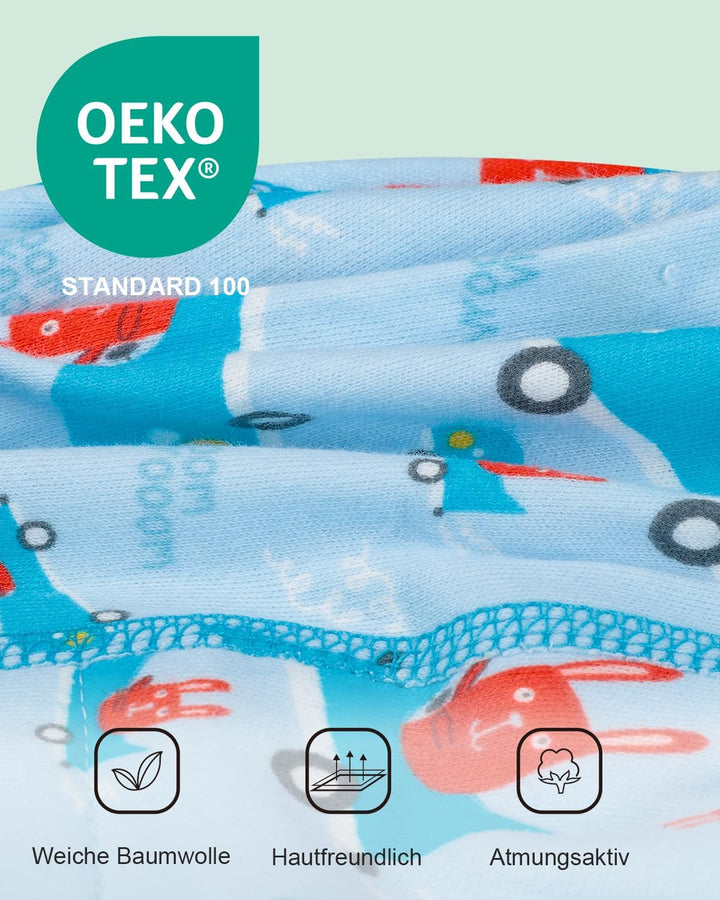 FLYISH DIRECT 6er Pack Töpfchen Trainingshose, 6-Schicht Kinder Töpfchen Trainingsunterhosen, Weich