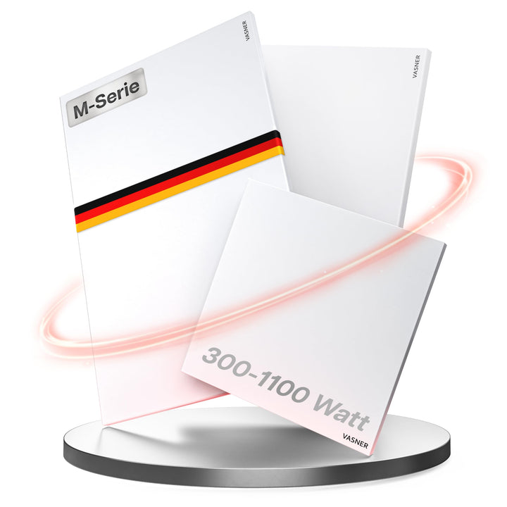 VASNER Citara M Infrarotheizung – Infrarot Elektroheizung Metall weiss Wandheizung Deckenheizung IP4