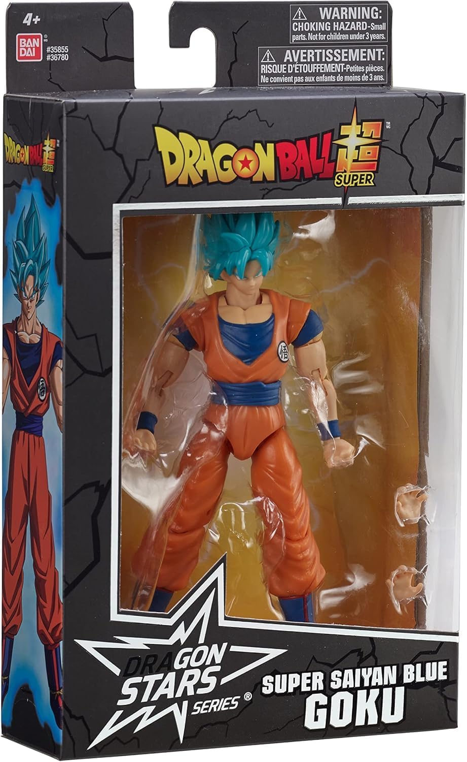 BANDAI - Dragon Ball Super - Dragon Stars Figur 17 cm - Super-Saiyajin Blue Goku - Gelenkige Blue Go