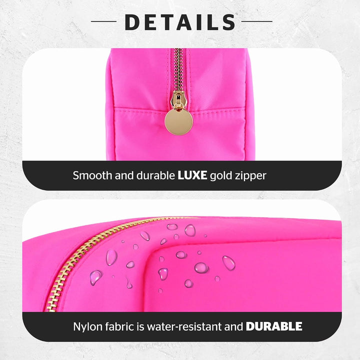 DANCOUR Make-up-Taschen für Damen, Nylon-Make-up-Tasche, grosse Make-up-Tasche, adrette Make-up-Tasc