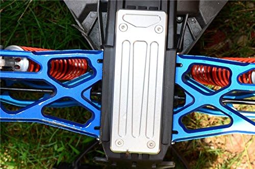 GPM for Traxxas X Maxx 4X4 Aluminum Rear Skid Plate - 1Pc Set Orange