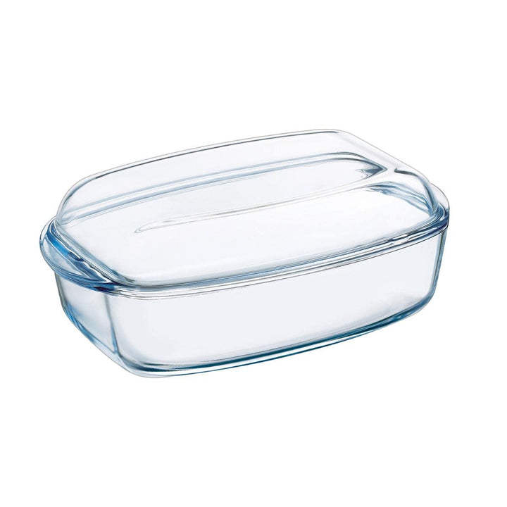 Pyrex Essentials Rechteckige Kasserolle mit Deckel 4,5 Liter