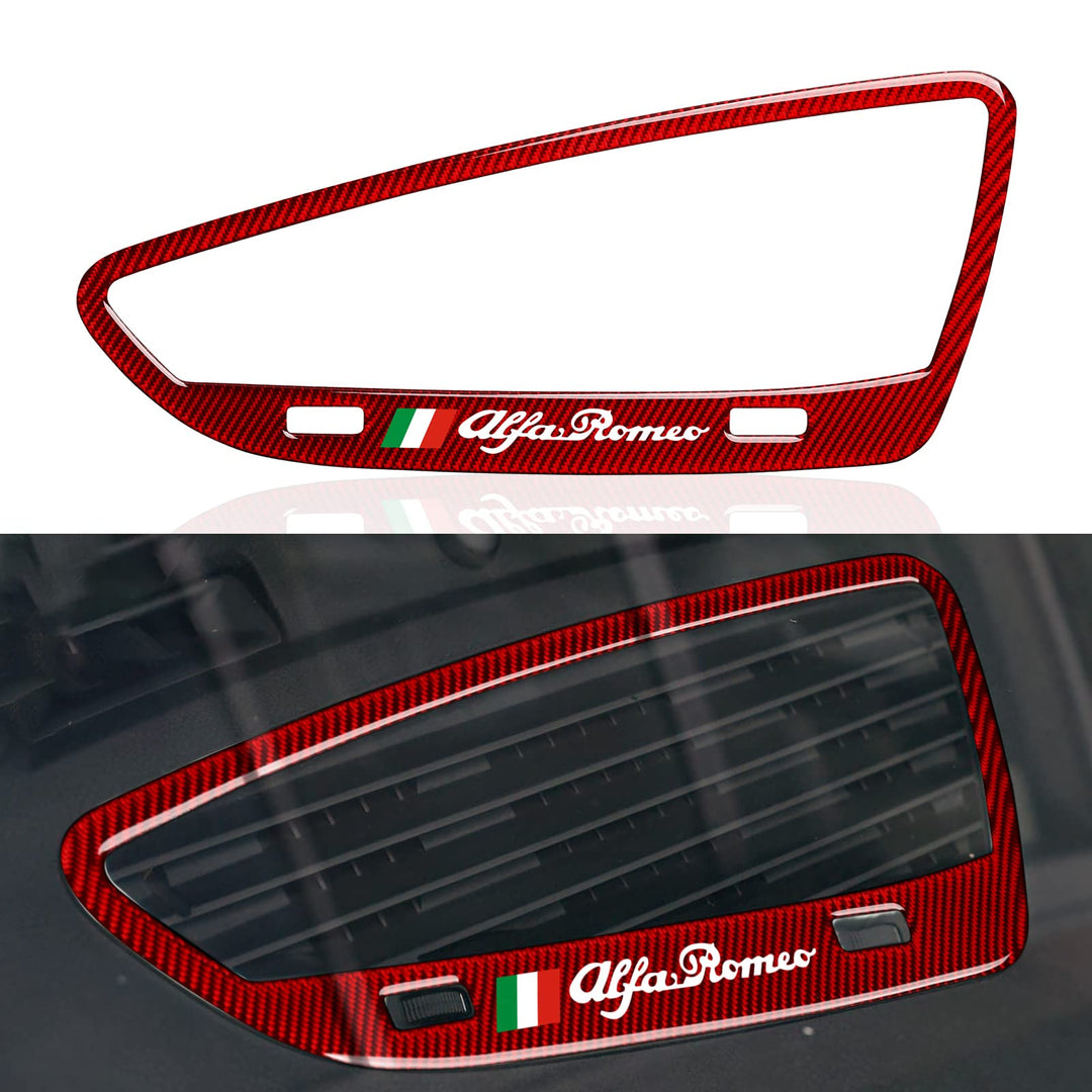 OYDDL Auto Aufkleber Armaturenbrett AC Air Vent Trim kompatibel mit Alfa Romeo 159 939 Brera Spider
