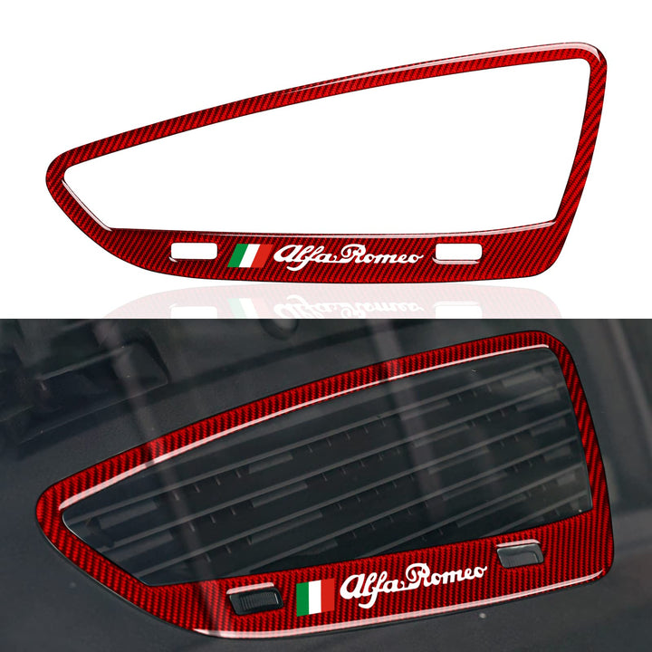 OYDDL Auto Aufkleber Armaturenbrett AC Air Vent Trim kompatibel mit Alfa Romeo 159 939 Brera Spider