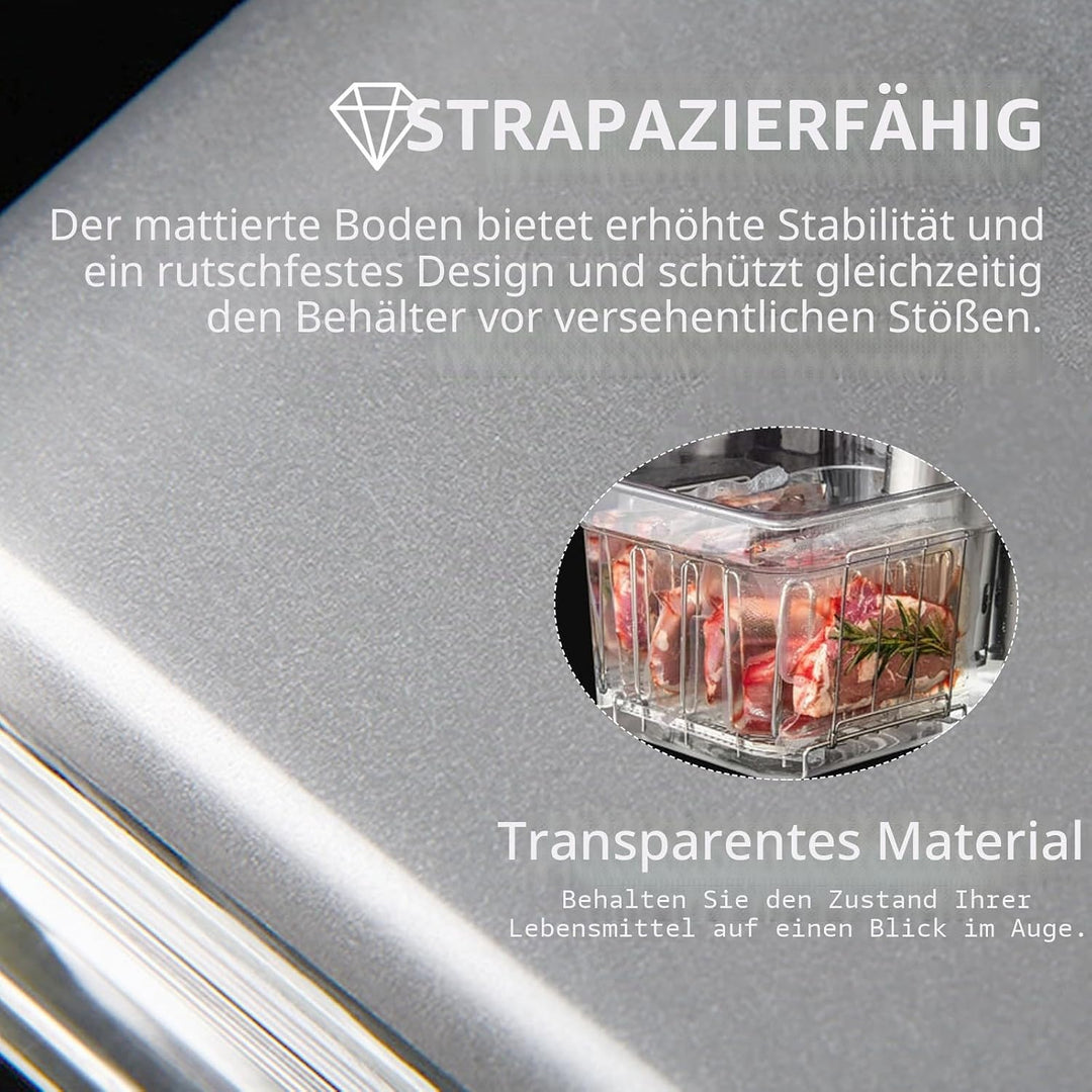 Sous Vide Behälter 12L mit Deckel und Rack Sous Vide Tools Container mit Isolierung Fassungsvermögen