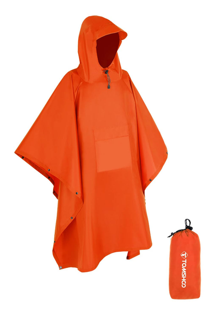 TOMSHOO Regenjacken Regenponcho Regenmantel Wasserdicht Unisex Camping Zelt Campingdecke Tarp Zeltpl