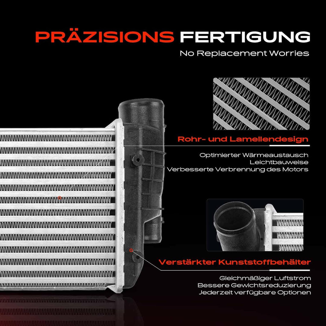 Frankberg 1x Ladeluftkühler Turbokühler Kompatibel mit A6 4F2 C6 2004-2011 A6 Allroad 4FH C6 2006-20