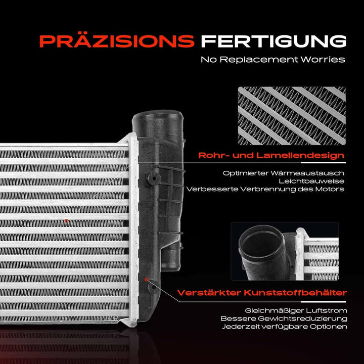 Frankberg 1x Ladeluftkühler Turbokühler Kompatibel mit A6 4F2 C6 2004-2011 A6 Allroad 4FH C6 2006-20
