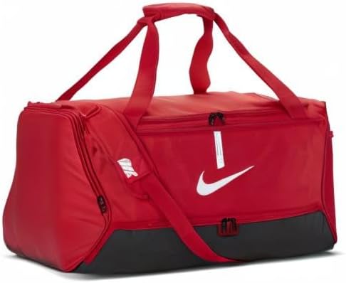 Nike Academy Team Fussball-Sporttasche (gross, 95 l), CU8089 University Rot / Schwarz / Weiss MISC,