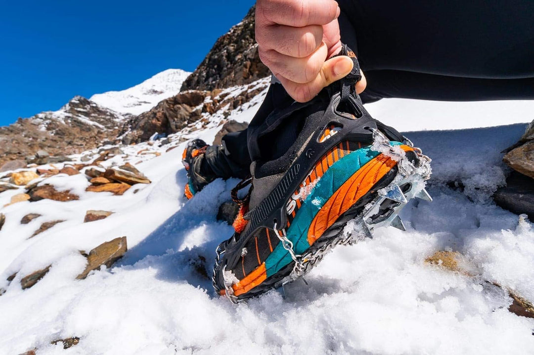 Nortec Spikes ALP 2.0 Made in Italy für Winter Trekking auf EIS und Schnee, Micro Spikes Leicht für