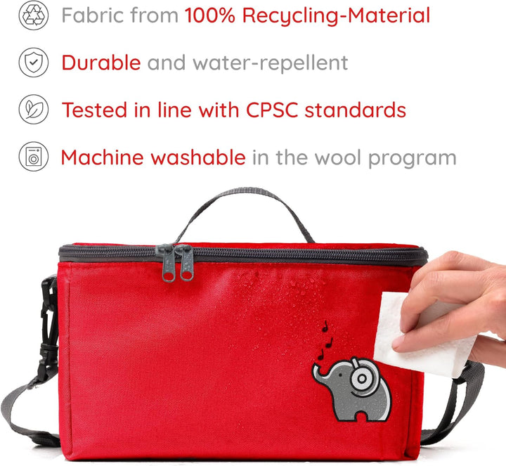 fantifant Musikbox Tasche für Toniebox [ + Netzbeutel für Tonie Aufbewahrung ] Flexible TRANSPORTTAS