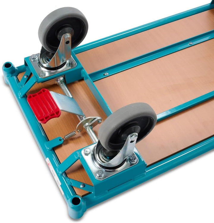 Ameise Magazinwagen | 200 kg Tragkraft | HxBxT 91 x 45 x 95 cm | Ladefläche BxT 45 x 85 cm | 4 TPE-R