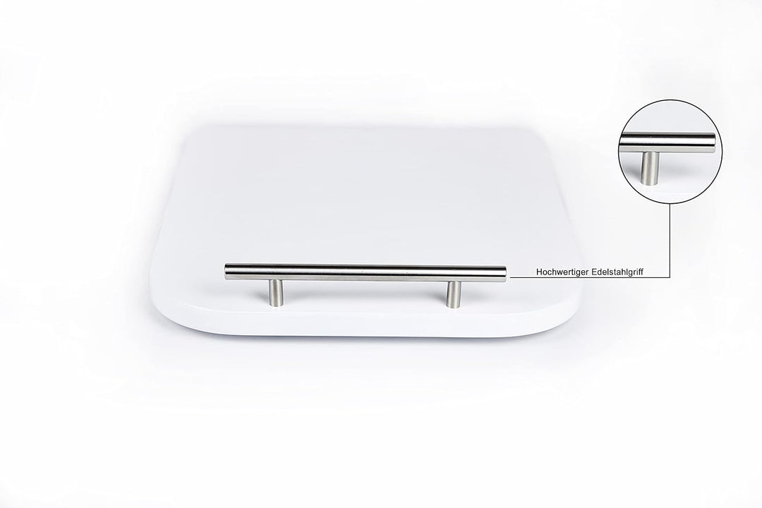 GZ-Design Premium Gleitbrett für Thermomix TM5/TM6 - Edelstahlgriff - Zubehör - Holz - Buche - Made