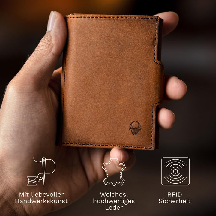 DONBOLSO NextGen Slim Portemonnaie Brieftasche - Minimal Wallet - Münzfach, RFID-Schutz, bis 11 Kart