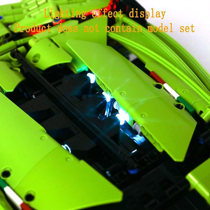 GEAMENT LED Beleuchtung Kit Kompatibel mit Lego Lamborghini Sian (Sián) FKP 37 - für Technic 42115 R