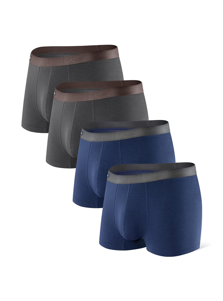 DAVID ARCHY Herren-Unterwäsche Atmungsaktive Boxershorts Bambus Rayon Trunks Multipack S Marineblau*