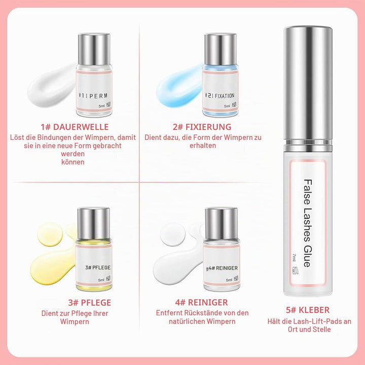 Lash Lifting set, Aikvigss Wimpernlifting Set mit Farbe Schwarz Professionell, Wimpernlifting in Sal