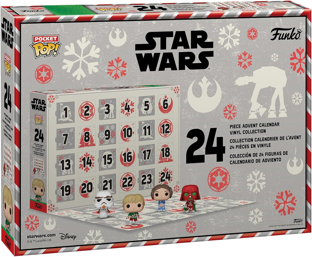 Funko Advent Calendar: Star Wars Holiday - Darth Vader - 24 Tage der Überraschung - Vinyl-Minifigur