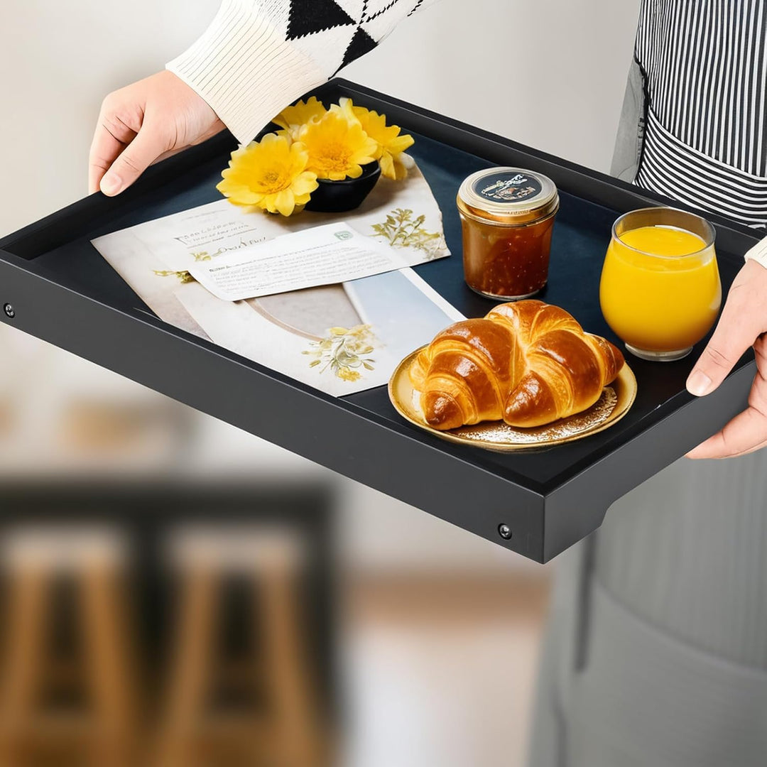 Betttablett Tisch mit klappbaren Beinen, Bambus Frühstück im Bett Essen, Servieren oder Verwendung a