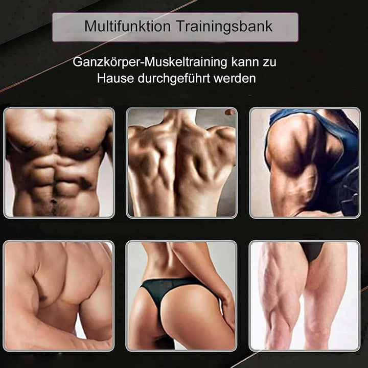 ilbcavne Hantelbank Klappbar Mit Curlbank & Beinstrecker Weight Bench for Home Workout Trainingsbank