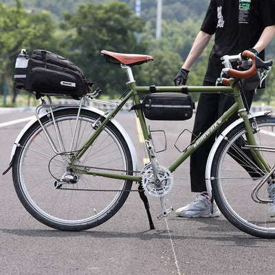 Rhinowalk Fahrrad Gepäckträgertasche 12L Rücksitz Tasche Hinterradtasche Pannier Fahrradtasche Umhän