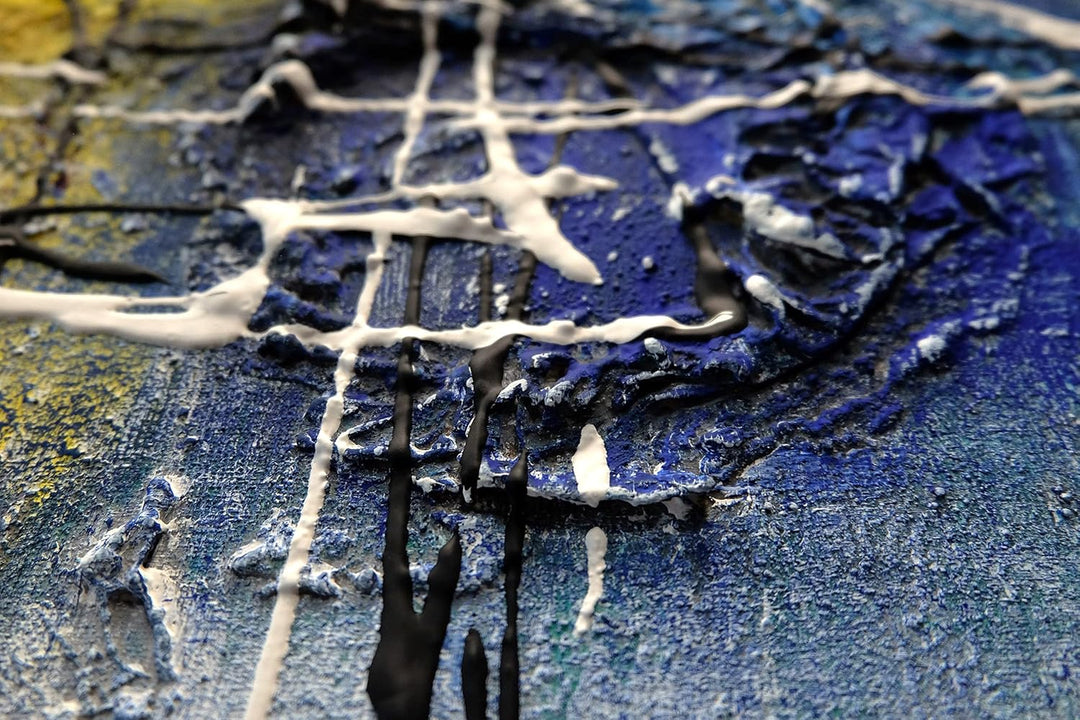 Monica Mirafiori I 100% HANDGEMALT I Gemälde Bolero 140x70cm | Gemälde Handgemalt | Acrylgemälde | S