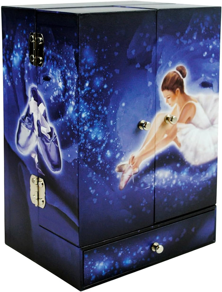 Trousselier - Makeup Cabinet with Music Ballet Dancer, S52070, Marineblau