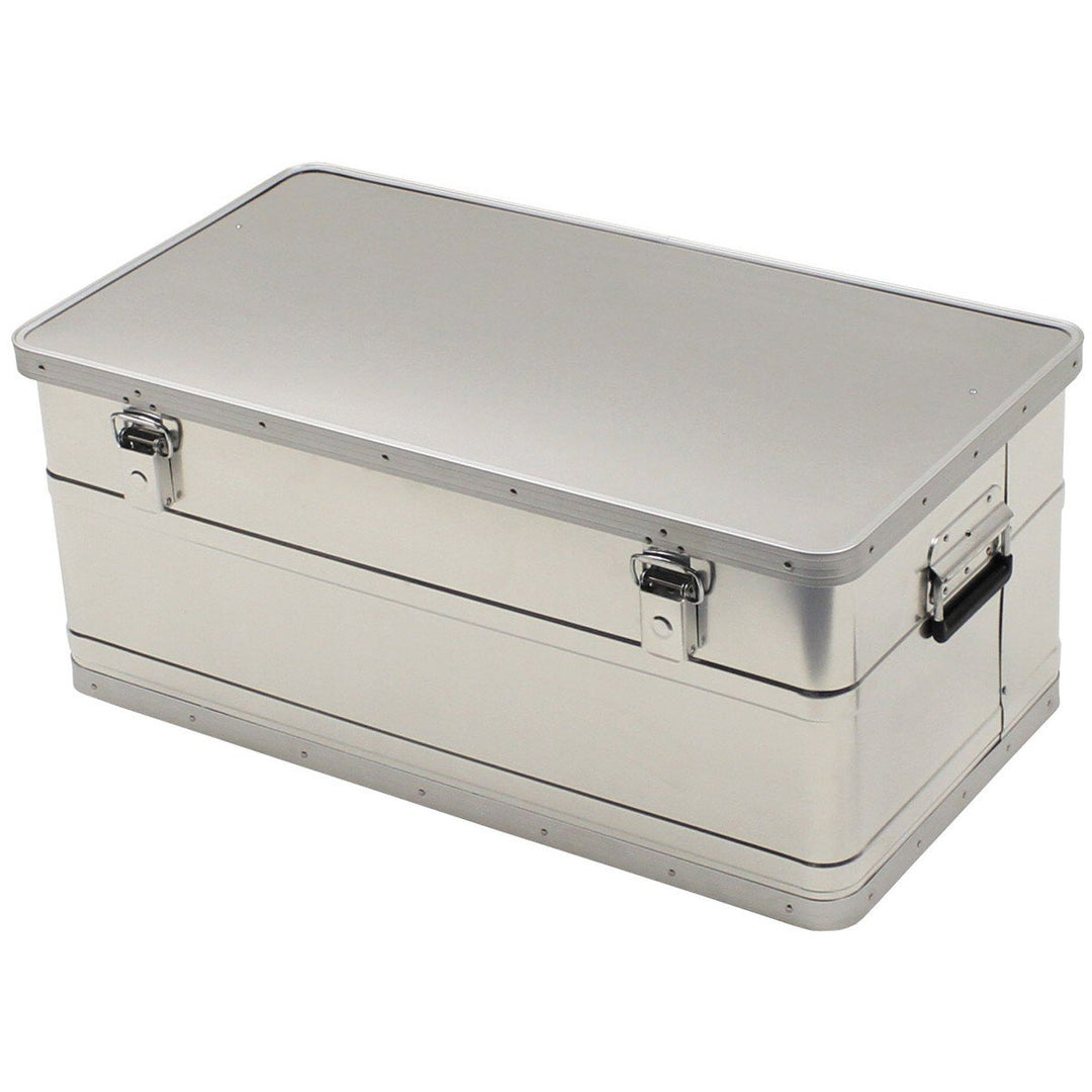 MFH wasserdichte Transportkiste Aluminiumkiste Werkzeugkuste Box Alubox Kiste (100 Liter) 100l, 100l