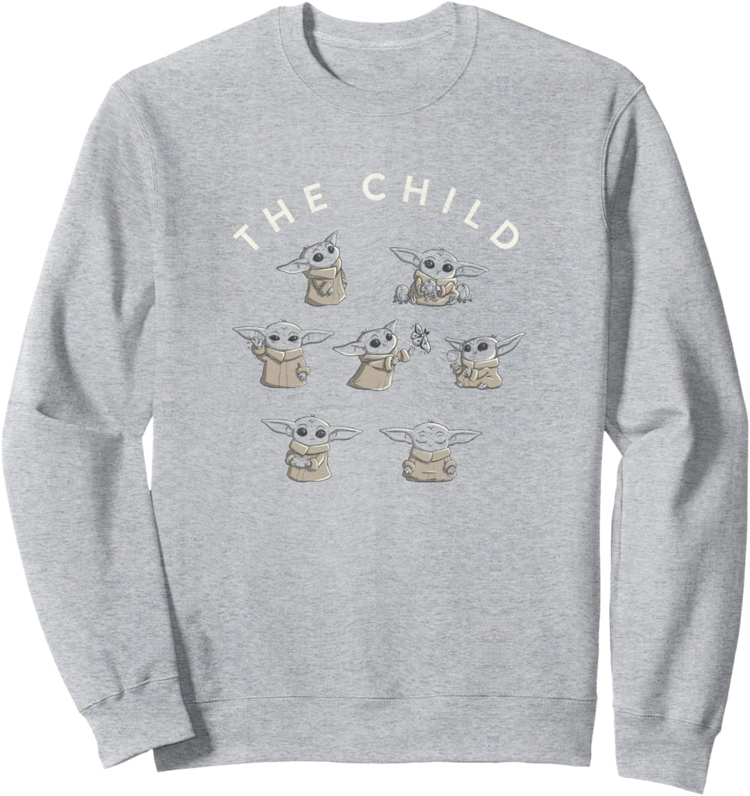 Star Wars The Mandalorian Child Circle Grid Sweatshirt