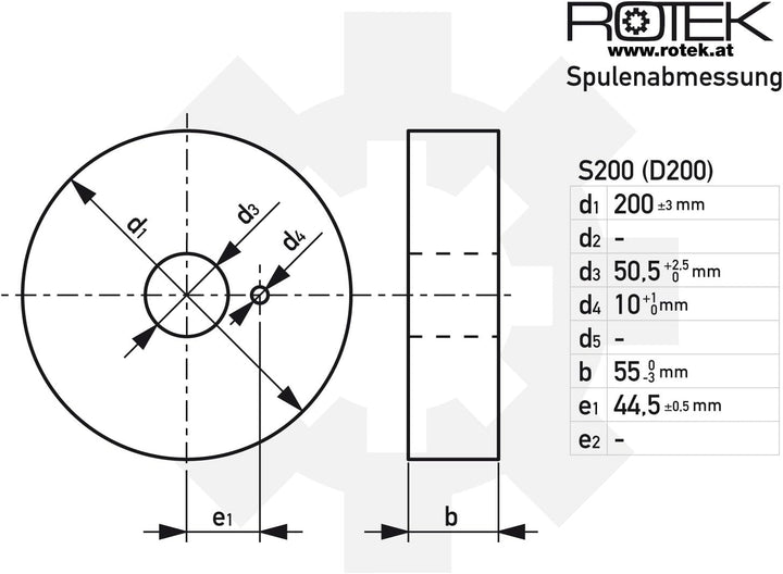 Rotek MIG Schweissdraht zum Aluminium Schweissen AlMg5-0,8mm auf S200 Spule, 2kg AlMg5 D:0,8mm S200-