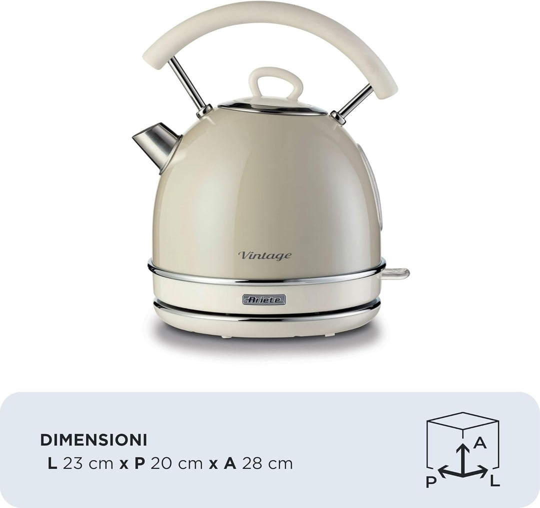 Théière Ariete 2877/03 Blanc 1,7 L Beige, Beige