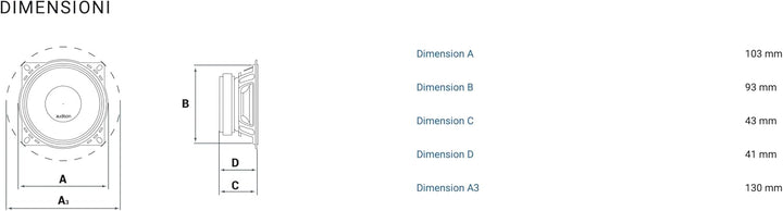 Audison AP 4 Mitteltöner 10 cm AP 4 - SET MIDBASS 100mm