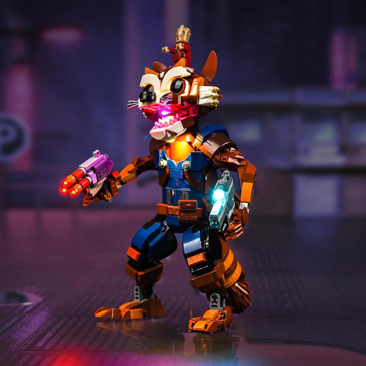 Led Licht Set Kompatibel mit Lego 76282 Rocket & Baby Groot (Kein Modell), Dekorationsbeleuchtungsse