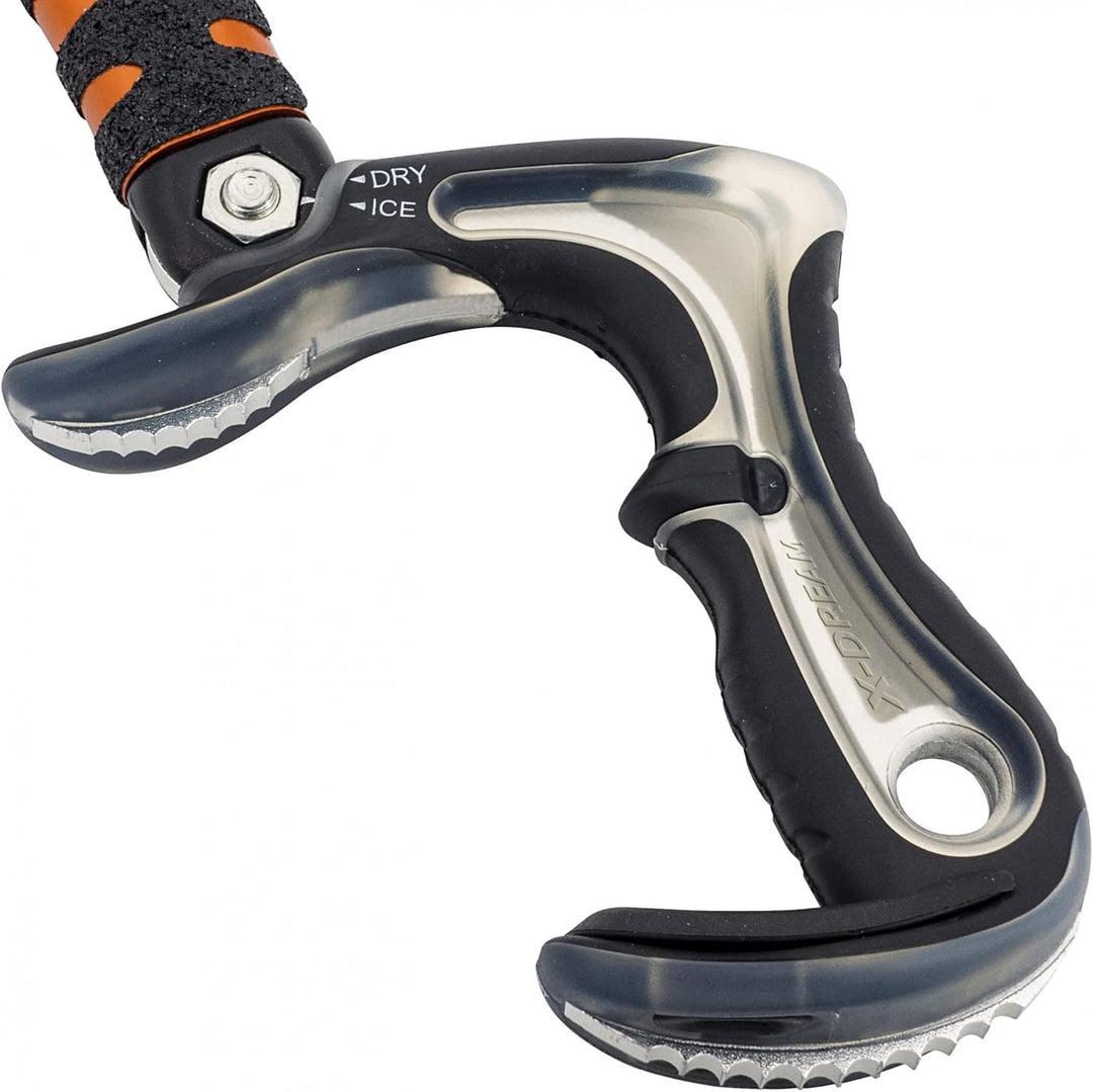Camp X-Dream Orange - Vielseitiger robuster Eispickel, Grösse One Size - Farbe Orange - Black
