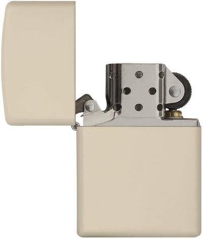 Zippo Mattes Taschenfeuerzeug Kein Logo Cream Matte, Kein Logo Cream Matte