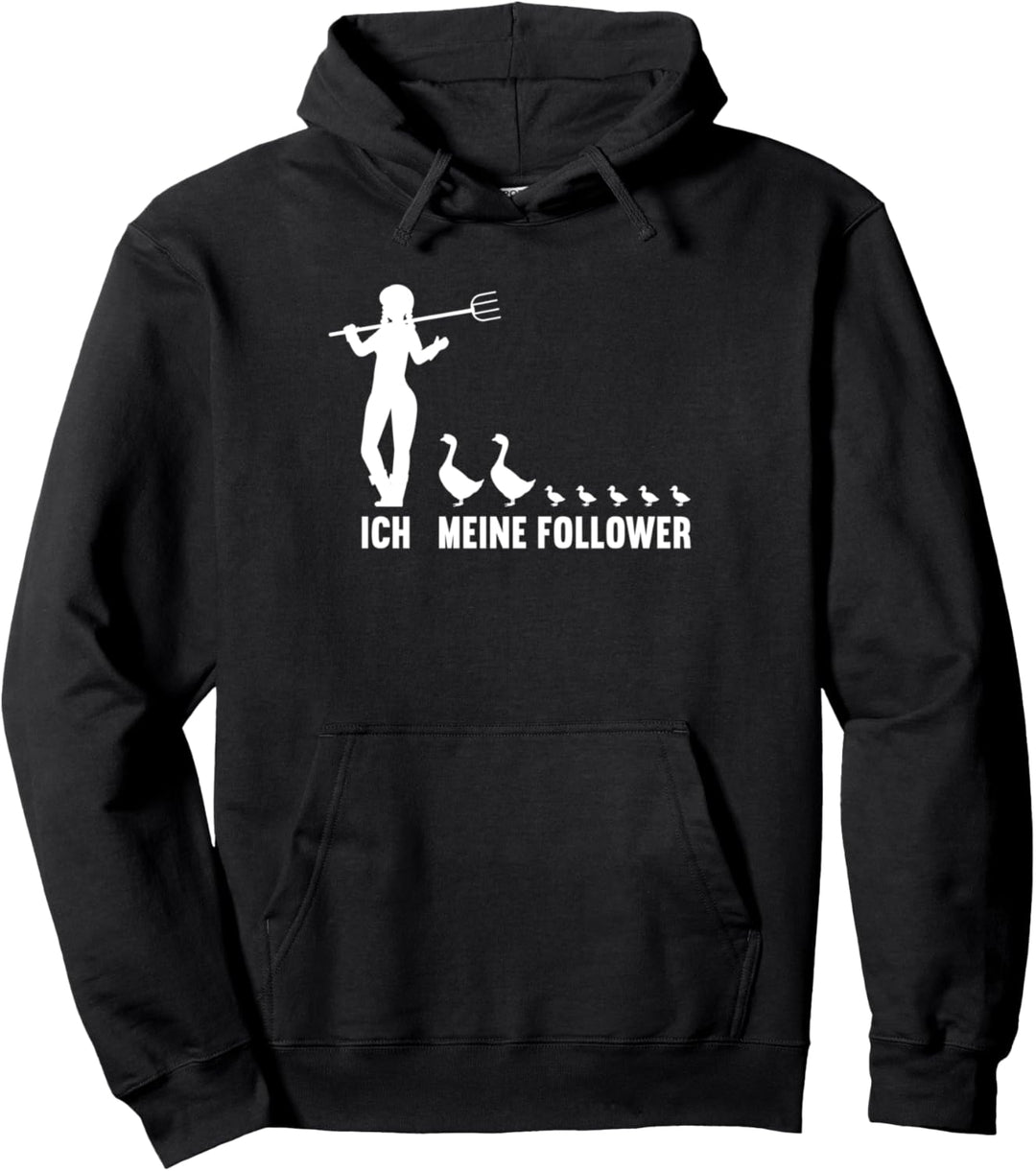 Ich und meine Follower für Frauen Landwirtin Ente Enten Pullover Hoodie