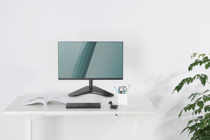 DIGITUS Monitorhalterung - Standfuss - 1 Monitor - Bis 32 Zoll - VESA 75x75, 100x100 - Schwarz, 1 Mo