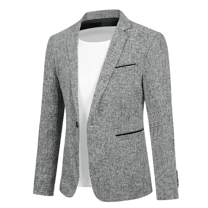 Allthemen Herren Sakko Sportlich Baumwolle Blazer Slim Fit Modern Jackett Jacke Casual Anzugjacke fü