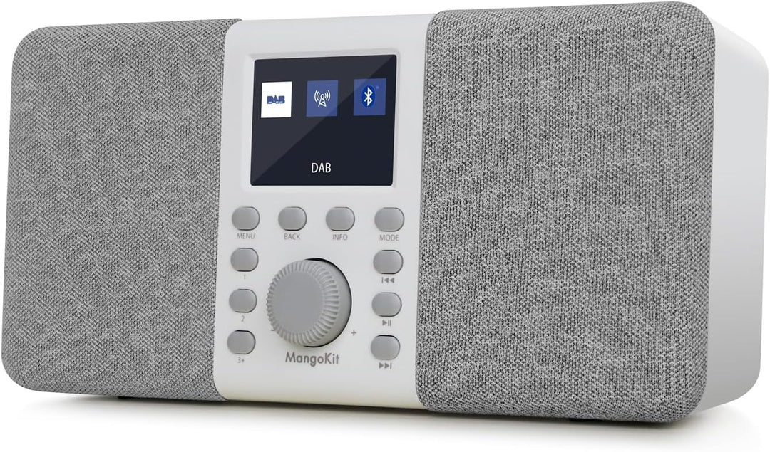 MangoKit MD5 Stereo DAB Radio mit Bluetooth,DAB Plus Radio,Digitalradio,UKW Radio,Tragbares Dab Radi